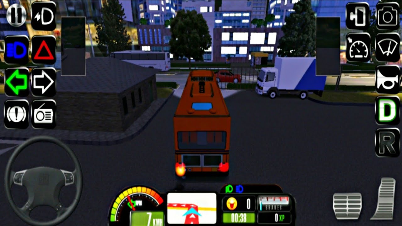 Bus Simulator Original #3|Night mode gameplay|Free games 2021|Android gameplay|