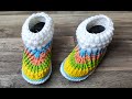 ПРОСТЫЕ ТАПОЧКИ ИЗ ОСТАТКОВ ПРЯЖИ! /KNITTED SLIPPERS/ZAPATILLAS DE PUNTO/GESTRICKTE HAUSSCHUHE/針織拖鞋