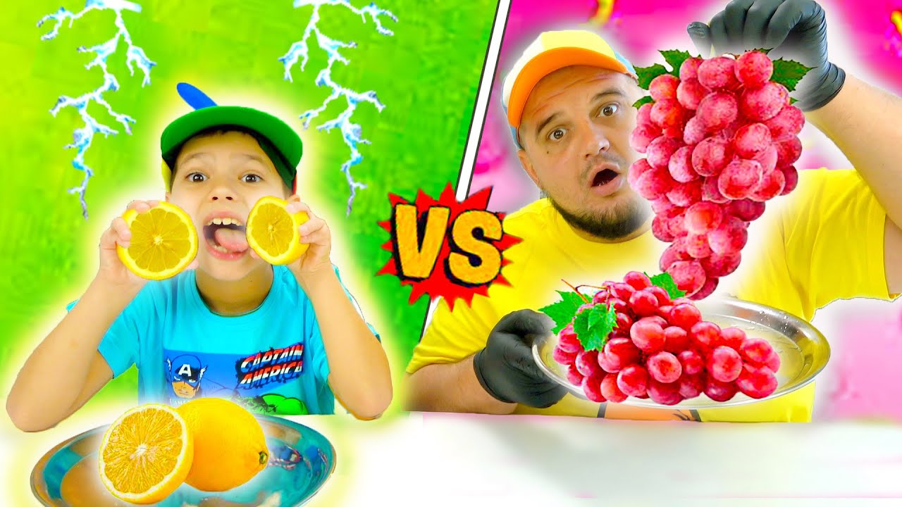 Sour vs Sweet Dad Challenge // Кислое против Сладкого Челлендж с папой