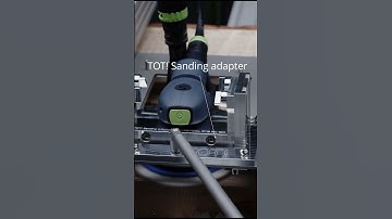TOT! Router sled with TOT! Sanding adapter for dust-free work.