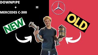Mercedes C300 Downpipe Charge Pipe Install