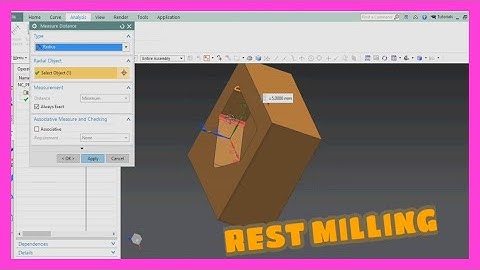 NX CAM - Rest milling operation RK cad cam