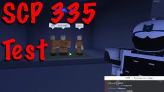 Scp 335 Test Eltorks Scpf