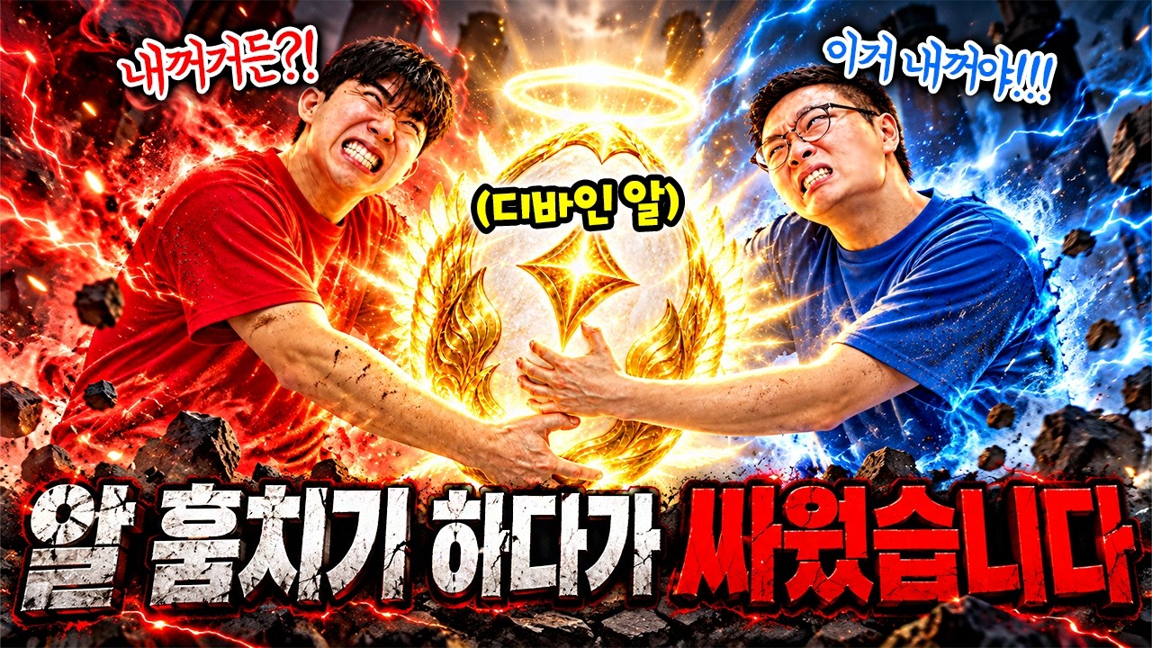 계란 훔치세요 게임하다가 진짜 싸웠습니다.. 디바인알은 누구거?!