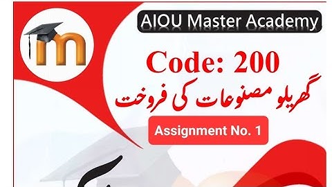 AIOU Code 200 Solved Assignment No.1 Spring 2022