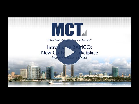 MCT Webinar Introducing BAMCO  New Co Issue Marketplace