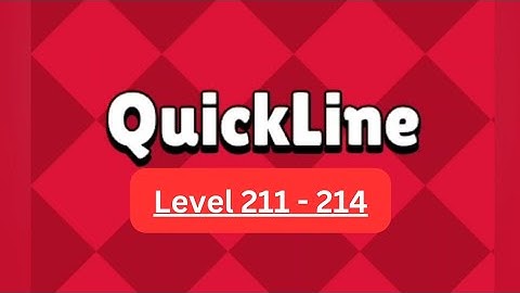 Levels 211-214 | Quickline Connect the Dots Game | Game Chase @gamechasebyme #quickline #connect