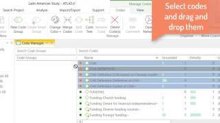 ATLAS ti 8 Windows-Coloring and Grouping the Codes