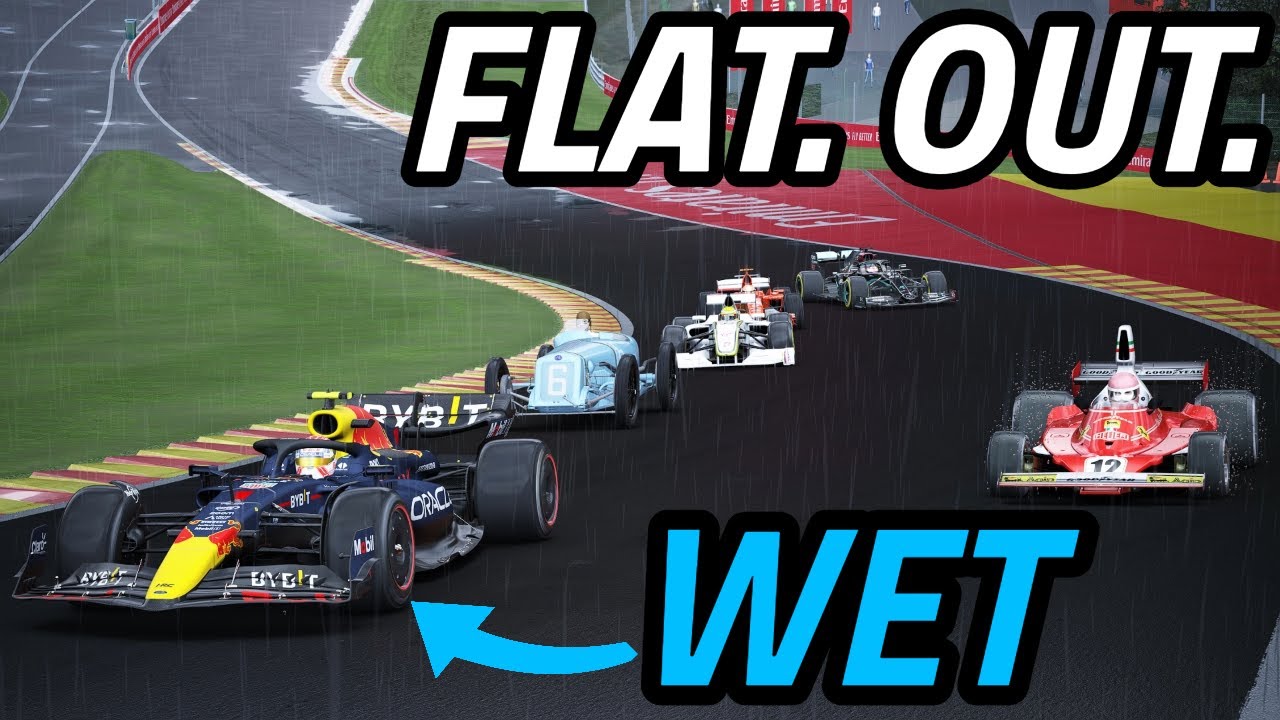 Which F1 ERAS Can Take EAU ROUGE FLAT OUT In The WET?
