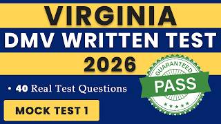 How Many Can You Get Right 🤔 | Virginia DMV Test Practice 2026 | Virginia DMV Written Test 1
