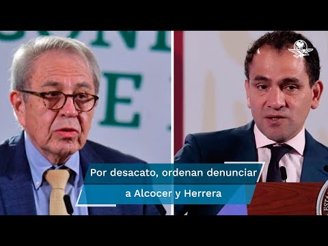 Tribunal ordena denuncia ante la FGR contra Jorge Alcocer y Arturo Herrera