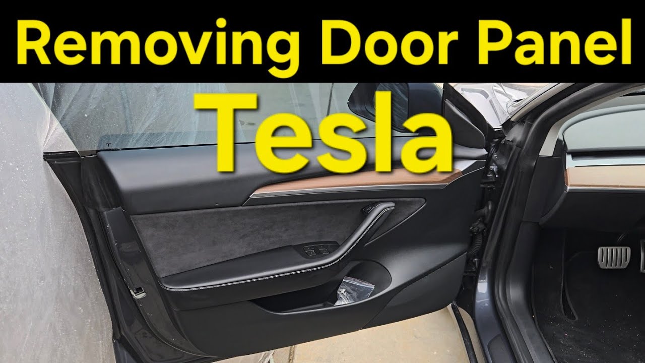 Tesla Model 3 how to remove door panel - YouTube