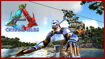 Finding The Best Way To Travel Around The Base! Ziplines! Raptor Travel! Crystal Isles Map! Ep19!