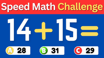 Speed Math Challenge: Answer in 5 Seconds! | 50 Fast Mental Math Questions You (Must Try)