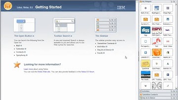 Enabling the "My Widgets" sidebar in Lotus Notes 8.x