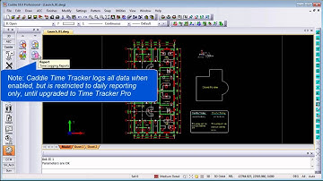 Time tracking and reporting in Caddie AEC Architecture .dwg software