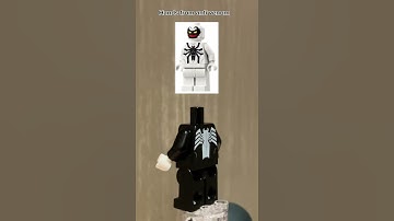 Making symbiote Spider-Man out of Legos 