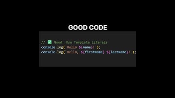 Stop Using + for Strings in JavaScript 😩 Use Template Literals Instead #shorts #javascript