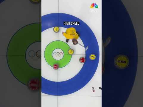 Isabella Wranå with the speedy rock. 🥌💨