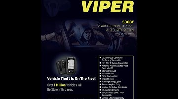 5308V - VIPER 2-Way LCD Remote Start & Security System