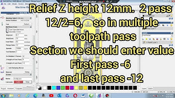 How to create 3D Multiple pass toolpath in Artcam. this file free download in description