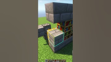 Secret Bookshelf Door  #minecraft #shorts