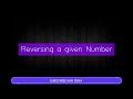 Python Program to Reverse a Given Number