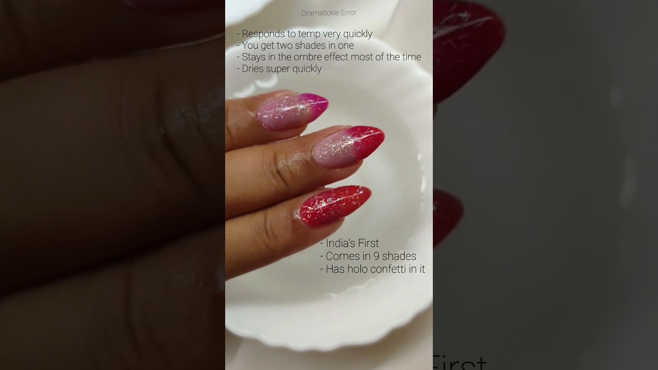 Nail Polish that changes with Temperature? 😳 #nailpolish
