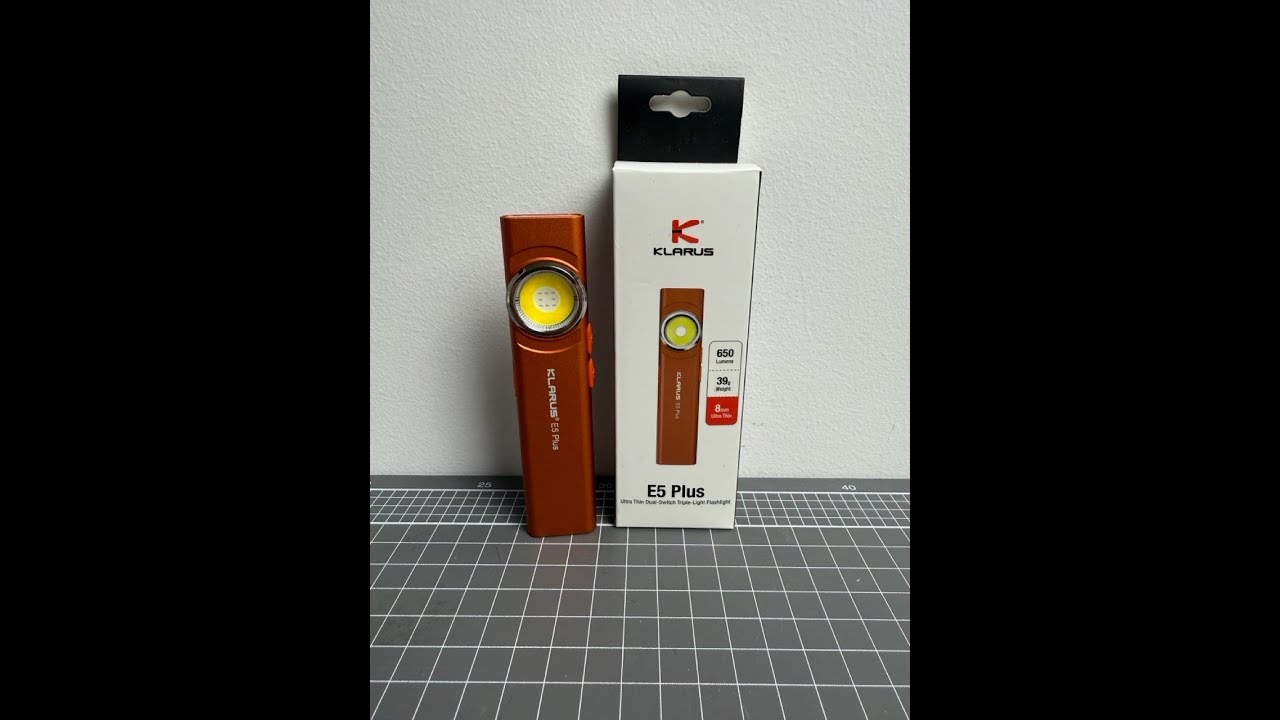 Klarus E5 Plus Triple output light with Dual Facing Emitters