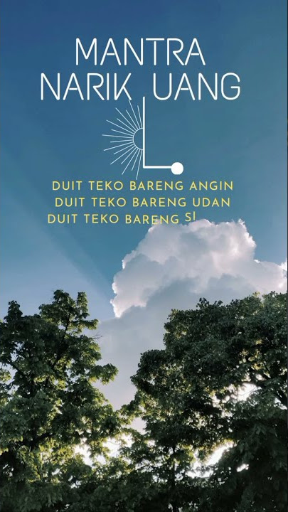 mantra menarik uang bahasa jawa💵💲