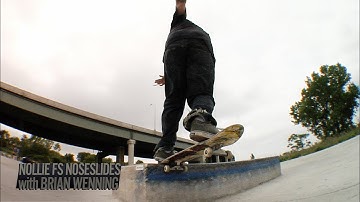 How to Nollie Frontside Noseslide on a Ledge with Brian Wenning