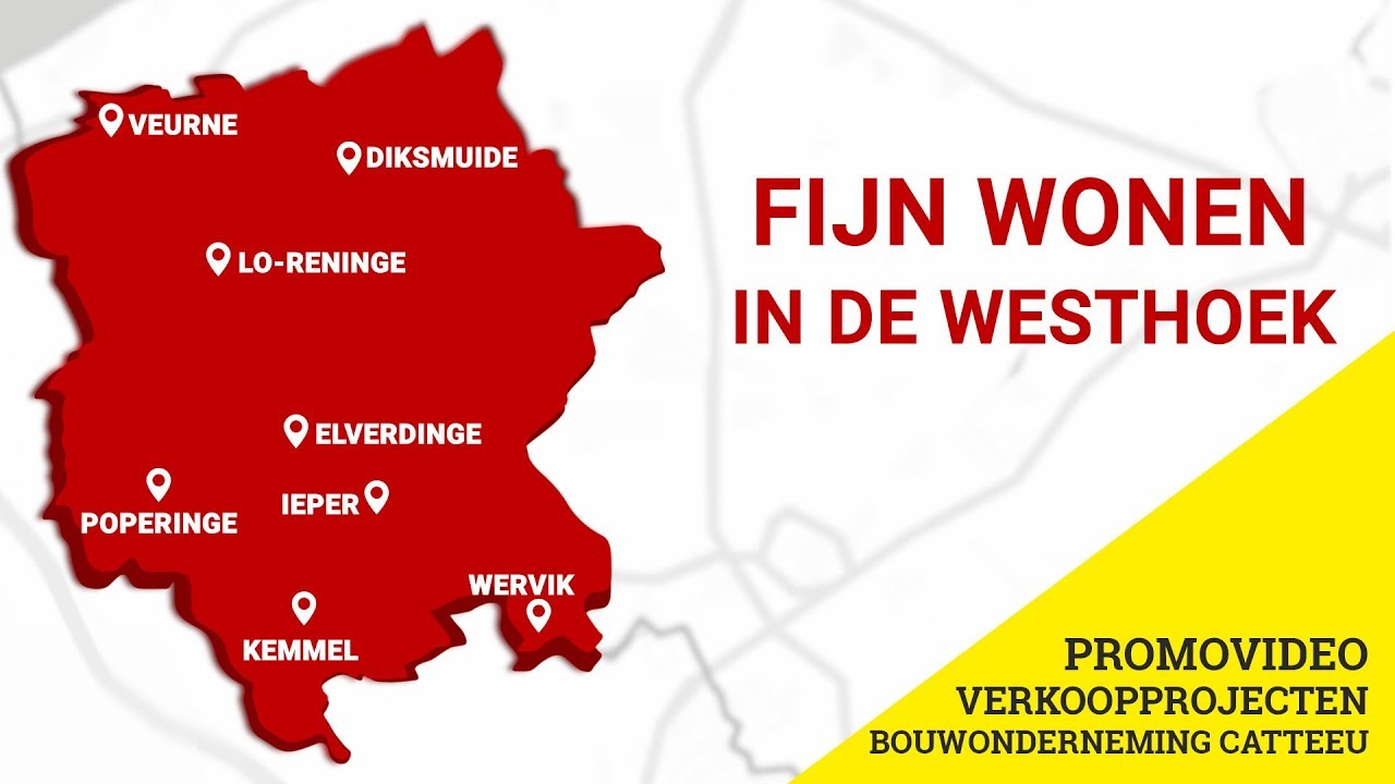 De verkoopprojecten van Bouwonderneming Catteeu in de Westhoek