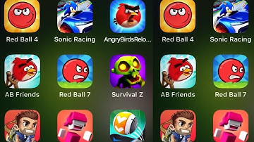 Apple Arcade - Red Ball 4, Sonic Racing, Angry Birds Reloaded, AB Friends, Survival Z, Jetpack+