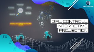 Dial Control Projection Mapping | AeroIndia23 | India Pavilion #interactive #projection #mapping