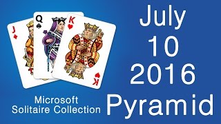 Microsoft Solitaire Collection   Pyramid July 10 2016