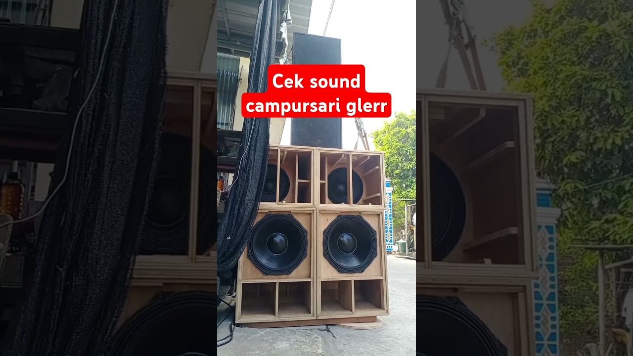 Test box rcf 18 inch buat gong mantep tenan 