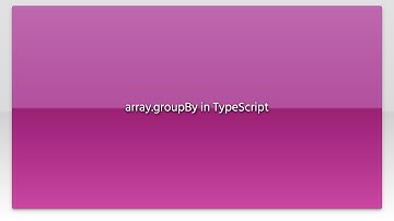 array.groupBy in TypeScript