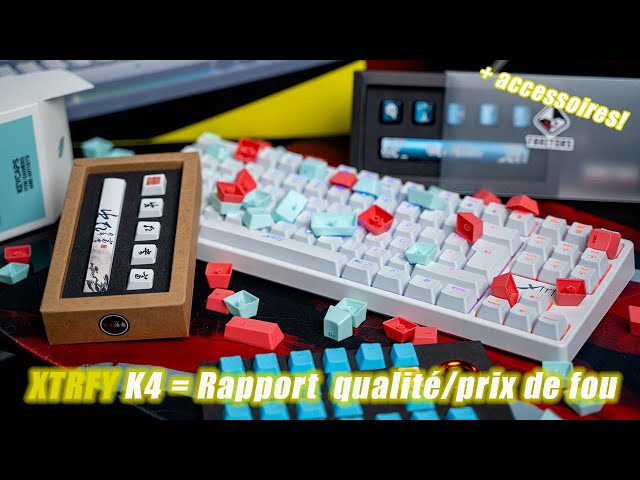 Clavier mécanique Xtrfy K4 TKL White - clavier esport - gaming