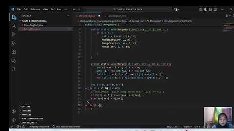 Tugas 2 Struktur Data Universitas Terbuka (Merge Sort & Counting Sort)