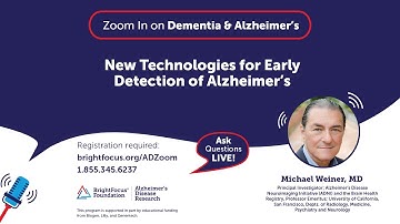 New Technologies for Early Detection of Alzheimer’s