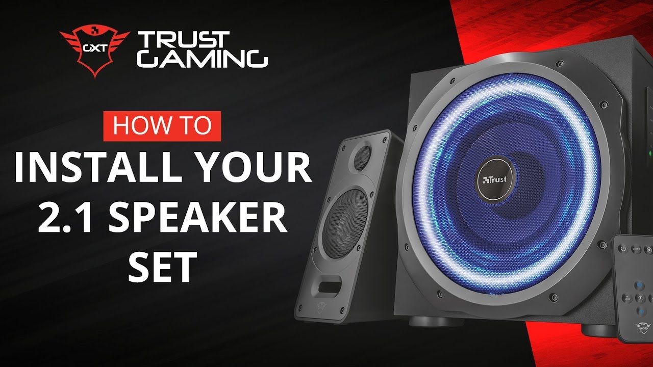 Fictief Onleesbaar Bewust worden How To Install Your 2.1 Trust Gaming Speaker Set 🔊 - YouTube