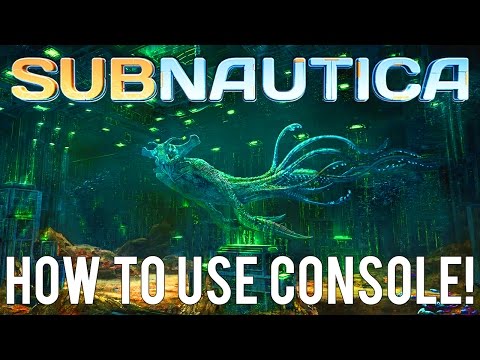 HOW TO USE CHEATS IN SUBNAUTICA (Command Console)!