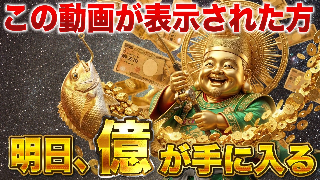 エビス様の最強金運波動⚠️これ、財布溢れます。もう二度と元の貧乏生活には戻れないほどの大金が明日入ります