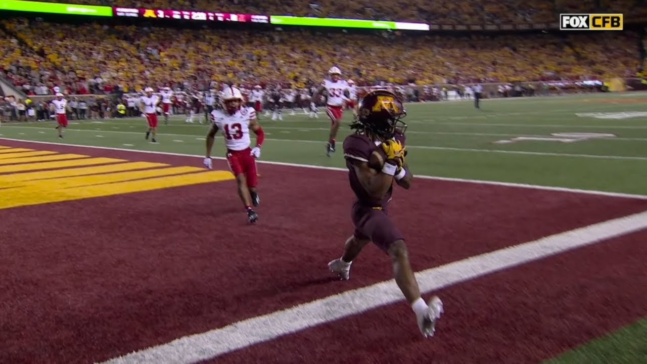 Minnesota WR Daniel Jackson SICK Toe Tap TD vs Nebraska 2023 College