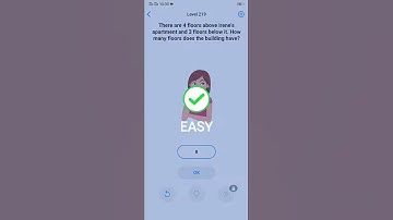 Easy game level 219 there are 4 floors above the irenes apartment