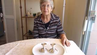Sterling Silver 2 1/2 inch Hamilton Weighted Candlesticks