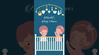 Baby Shower Invitation Video Templates | simant invitation | Baby Shower Video in English
