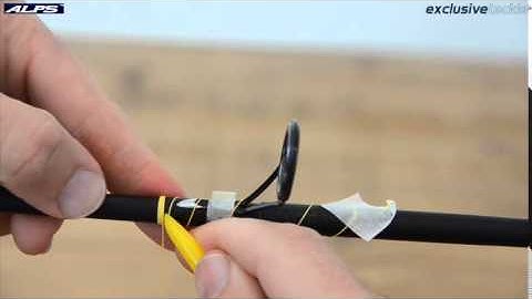 Rod building basics part 7a -  Binding the guides