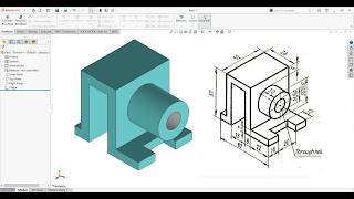 Solidworks part modeling tutorial-45#jscadcam #Solidworkstutorial #Solidworkspartmodeling