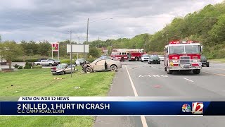 Two people killed in crash in Elkin on CC Camp road